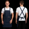 pechera de mezclilla moderna para hombre y mujer jardinera