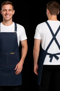 pechera de mezclilla moderna para hombre y mujer jardinera