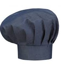 Gorro gastronomico,gorro gastronomía,gorro chef de jeans