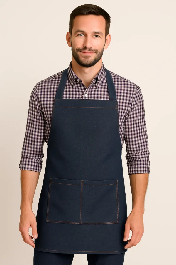 Pechera mezclilla clásica para hombre