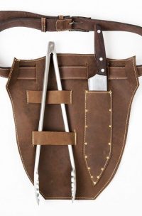 portacuchillo de cuero