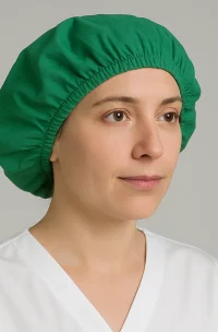 cofia de tela lavable reutilizable en mundo del delantal