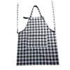 pechera de cocina cuadros blancos y negros,delantales de cocina