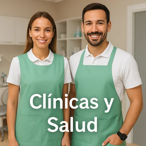Pechera clínica blanca para profesionales de la salud y clínicas