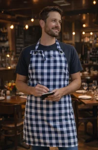 pechera cuadrille blanco con negro