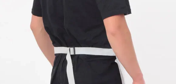 pechera-cuero-blanca-soldador delantal de cuero blanca 100 % cuero en mundo del delantal