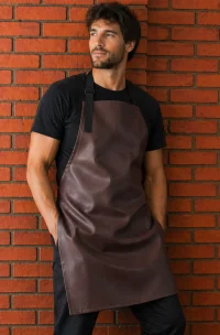 delantal pu simil cuero para hombre modelo fabricado por mundo del delantal