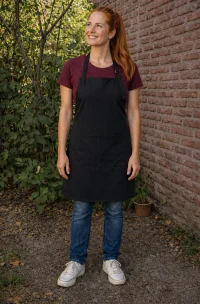 pechera de cocina gabartdina color negro para hombre y mujer