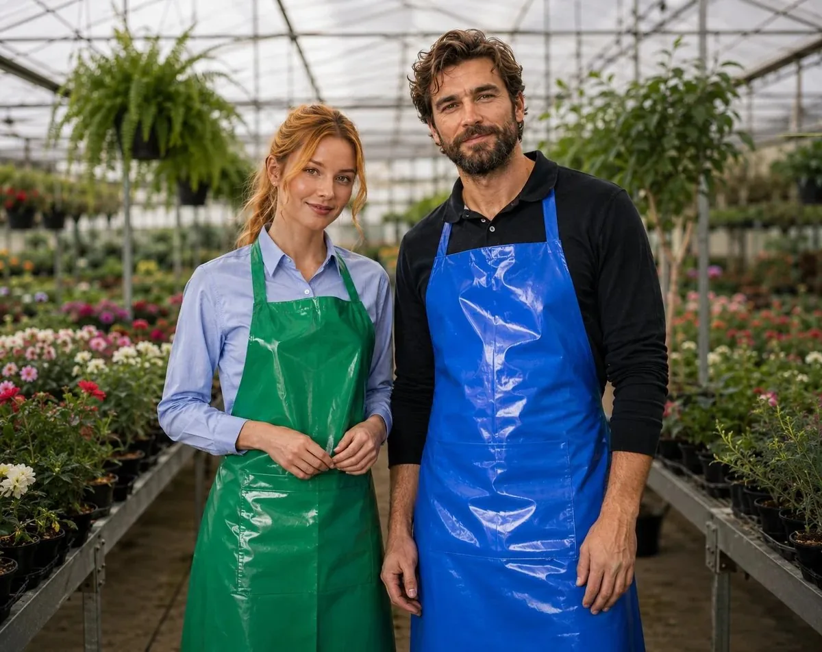 Delantal impermeable PVC jardinería vivero