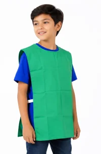 Peto deportivo niños verde, tela poliéster - Mundo del Delantal Chile